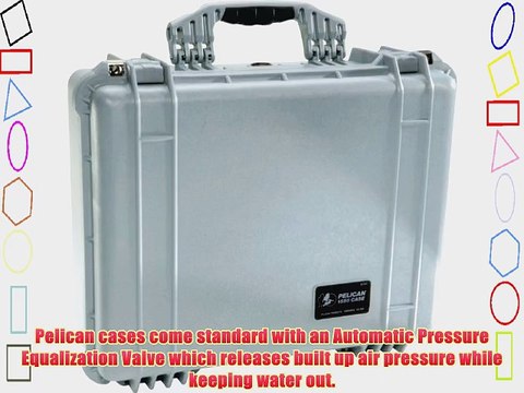 Pelican 1550 Case with Foam for Camera (Silver)