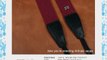Anti-Slip Plum Cotton/Black Leather Universal Camera Strap for SLR DSLR 1214A