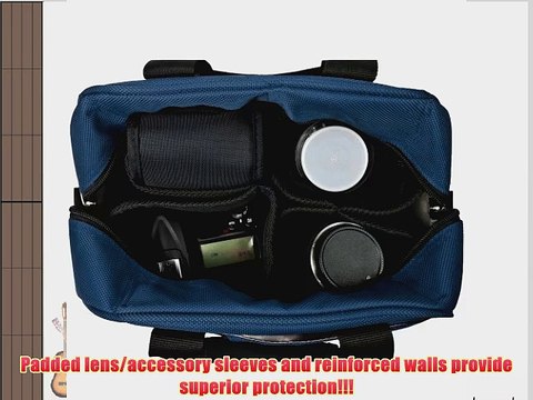 Vangoddy Blue with Luxury Lining Mythra Camcorder Mini Camcorder DSLR SLR Accessories Kit for