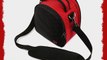Stylish Elegant Laurel Red Camera Bag with Adjustable Shoulder Strap for Nikon DSLR D700 (D7000