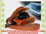 MegaGear Ever Ready Protective Leather Camera Case Bag for Case for Casio High Speed Exilim