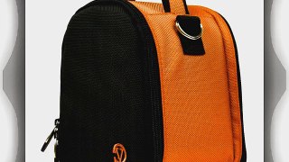 Laurel Compact Edition Nylon Orange DSLR Camera Handbag Carrying Case with Removable Shoulder