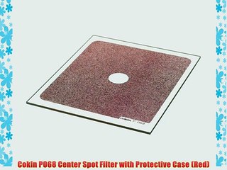 Cokin P068 Center Spot Filter with Protective Case (Red)