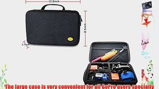 Ipow Gopro 12.8x 8.5x 2.6 Case Carry Travel Protective Storage Bag Case Pouch for Gopro Hero