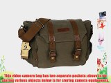 Koolertron Canvas DSLR SLR Camera Shoulder Bag Backpack Rucksack Bag For Sony Canon Nikon Olympus