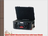 HPRC 2700WF Wheeled Hard Case with Foam (Black)