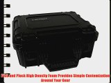 Condition 1 101075 Watertight Black Medium Case with Foam Water Proof Dust Proof Dry Box (Black)