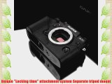 Gariz Genuine Leather XS-CHXT1BK Camera Metal Half Case for Fuji Fujifilm X-T1 XT1 Black