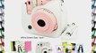 Fujifilm Instax Mini 8 Instant Camera Accessory Bundles Set (Included: White Mini 8 Vintage