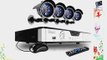 Zmodo Complete 4CH DVR Security Surveillance Camera System 4 IR Outdoor CCTV Video Black Camera