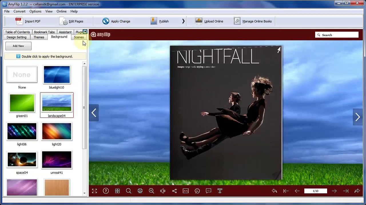 Publish your stunning flipbook easily with free page flip solution