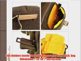 Eggsnow SLR DSLR Compact Camera Messenger Bag Shoulder Bag Multi-compartments Pearl-cotton