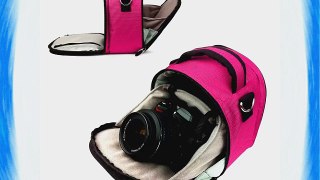 MAGENTA HOT PINK Compact Entry Level Canon Camera Bag for Canon EOS Rebel T5i T3 T3i T2i T1i