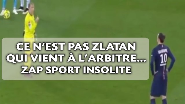 Zlatan tient tête à l'arbitre festival de buts «gag»... ZAP Sport insolite