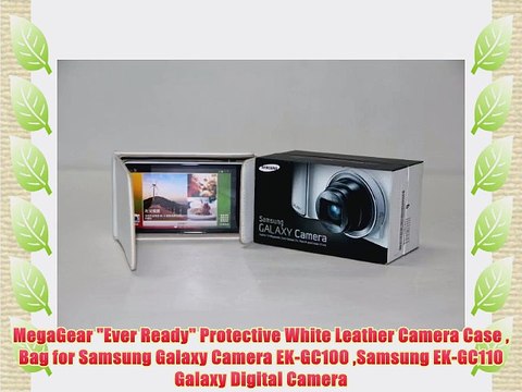 MegaGear Ever Ready Protective White Leather Camera Case Bag for Samsung Galaxy Camera EK-GC100