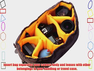 XCSOURCE? Flexible Camera Insert Partition Padded Bag Case for Canon DSLR SLR Lens LF381