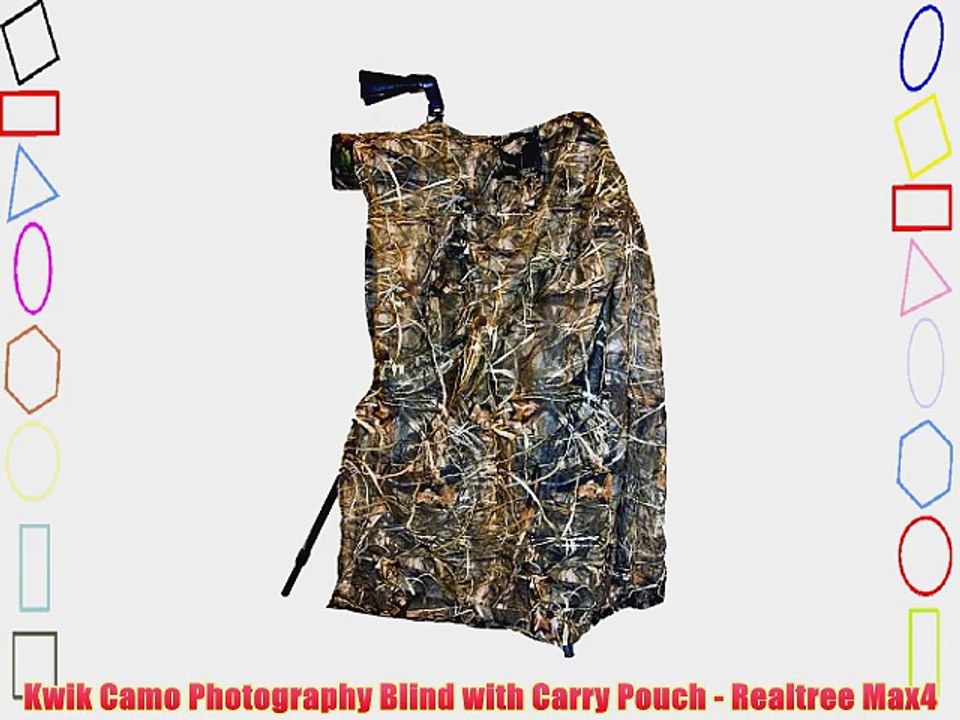 Kwik Camo Photography Blind with Carry Pouch - Realtree Max4
