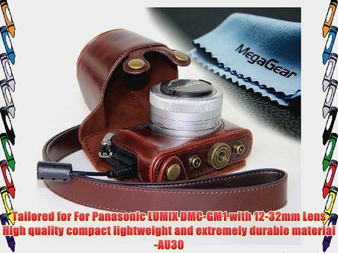 MegaGear Ever Ready Protective Fitted Leather Camera Case Bag for For Panasonic LUMIX DMC-GM1