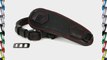Herringbone Heritage Leather Camera Hand Grip Type 2 Hand Strap for DSLR Black with Red Stitching