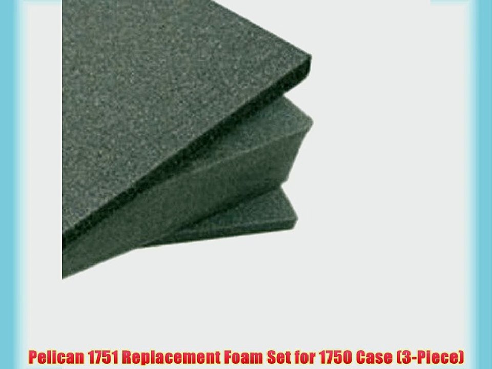 Pelican 1751 Replacement Foam Set for 1750 Case (3-Piece)