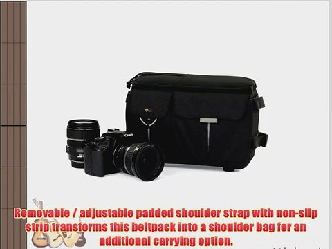 Lowepro Photo Runner 100 Convertible Beltpack/Shoulder Bag for DSLR Cameras-Black