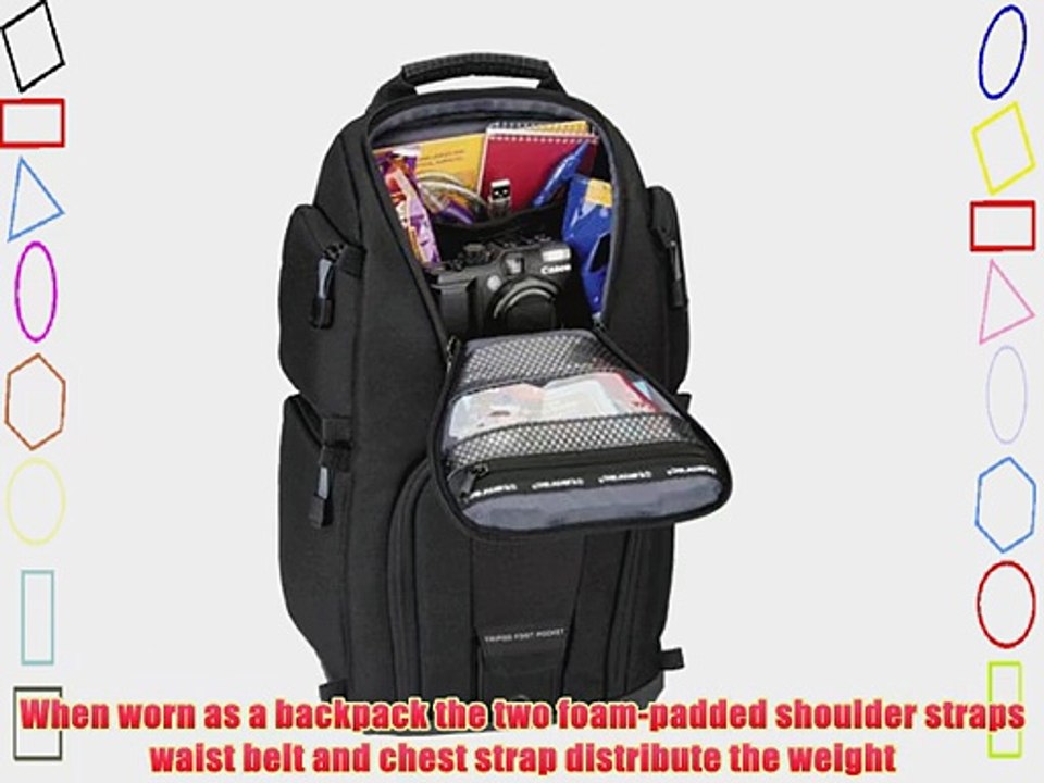 Tamrac 5786 Evolution 6 Photo Sling Backpack Bag (Black)