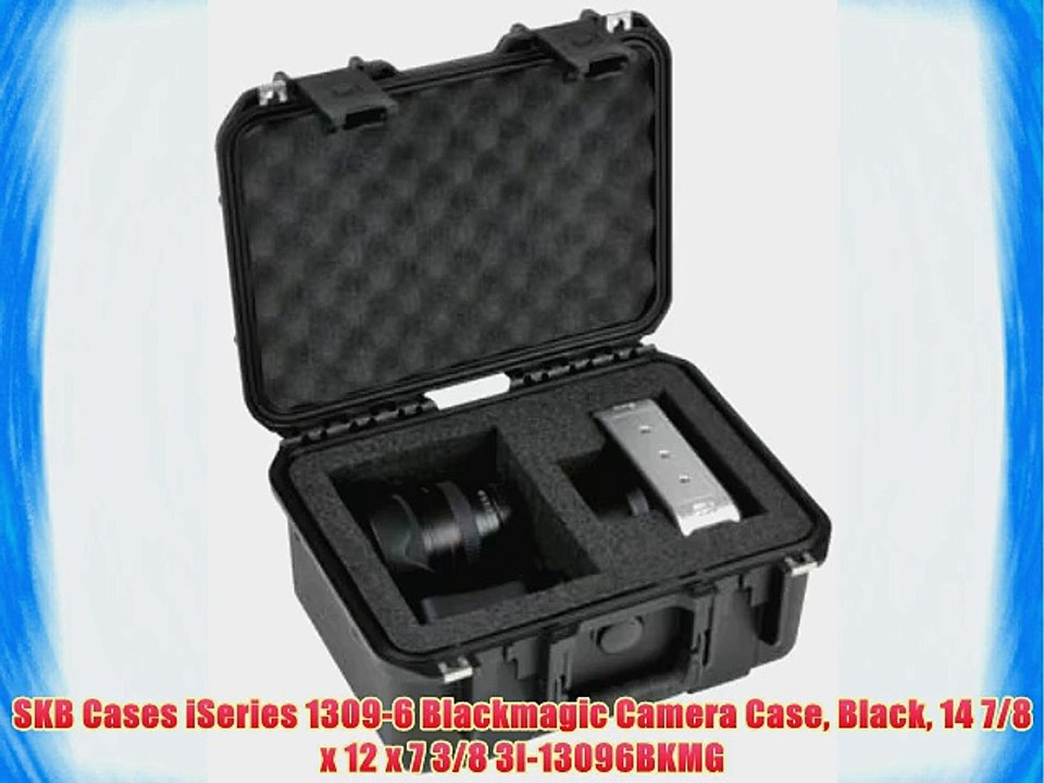 SKB Cases iSeries 1309-6 Blackmagic Camera Case Black 14 7/8 x 12 x 7 3/8 3I-13096BKMG