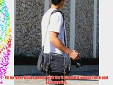 Evecase Large Vintage Messenger Digital SLR Camera case/bag for Nikon D810 D800/D800E D750