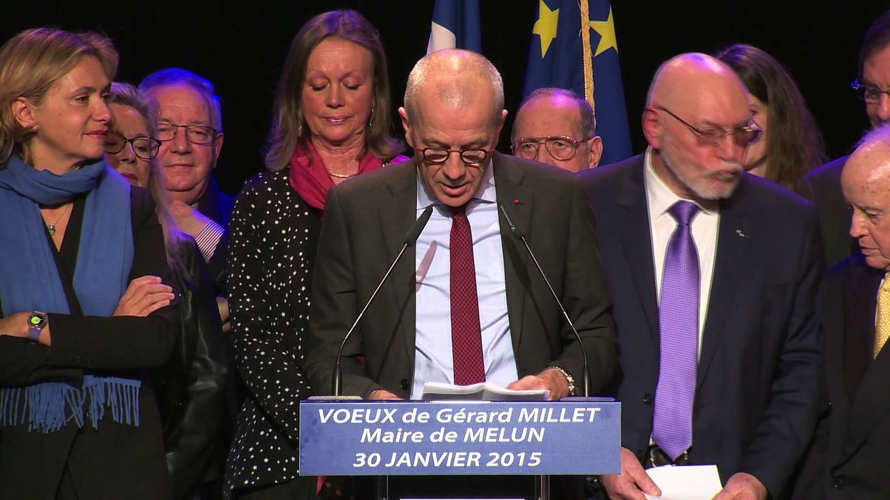 Jean-Luc Marx, Préfet de Seine et Marne, présente ses voeux pour l'année 2015 aux Melunais