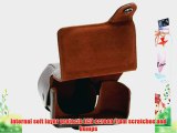 MegaGear - Ever Ready Protective Dark Brown Leather Camera Case Bag for Sony NEX-7 with Lens