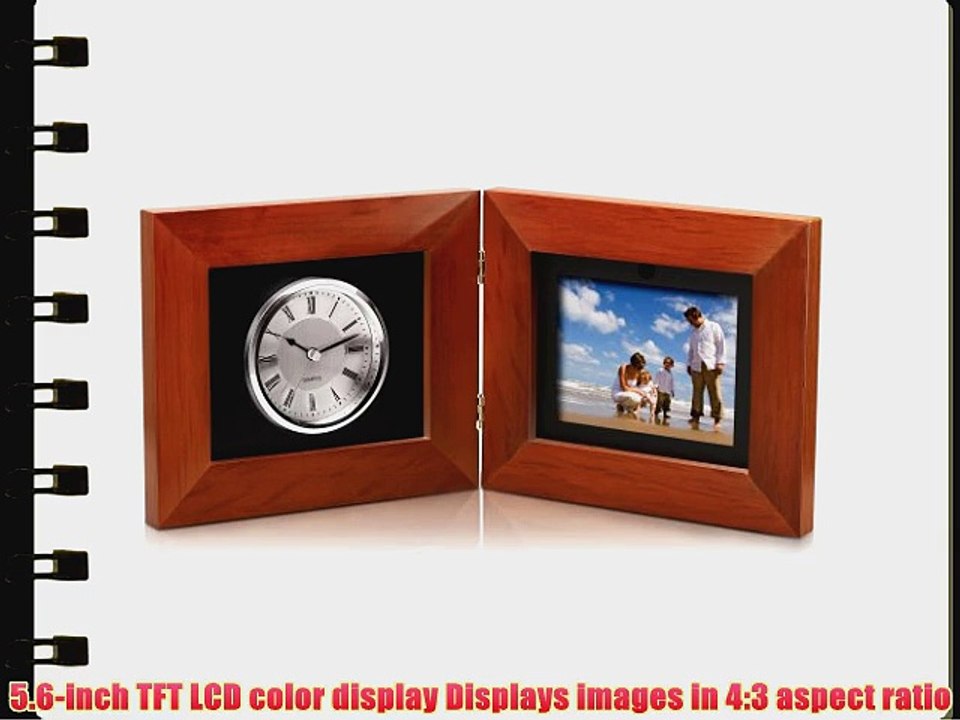 Coby DP-5588 5.6-Inch Clock and Digital Photo Frame with MP3 Player (Maple)