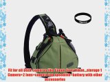 Eggsnow Camera Bag One Shoulder Triangle Nylon Bag for All DSLR Cameras as Canon Nikon Sony