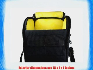 Ape Case ACPROLC18 Professional Large Lens Case Black/Yellow