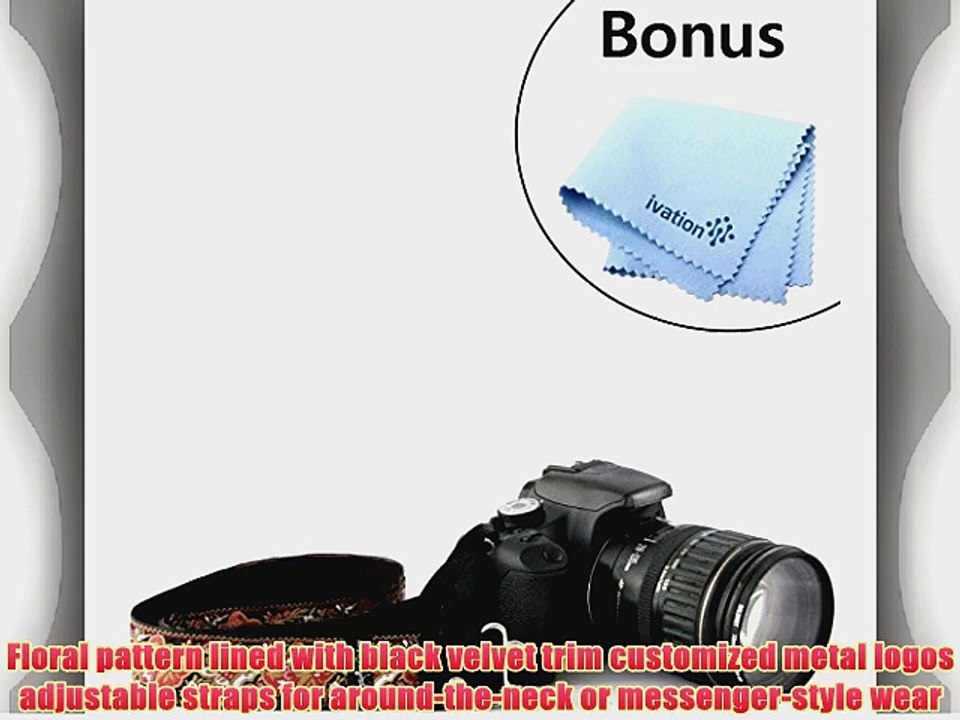 Capturing Couture Rose Baroque Neck Shoulder Strap For Canon Nikon Samsung Olympus Sony Fujifilm