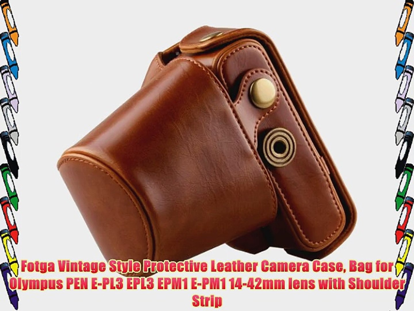 Fotga Vintage Style Protective Leather Camera Case Bag For Olympus Pen E Pl3 Epl3 Epm1 E Pm1 Video Dailymotion