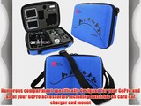DURAGADGET Limited Edition Blue Travel Armoured Protective Shell Storage Case With Shock Absorbing