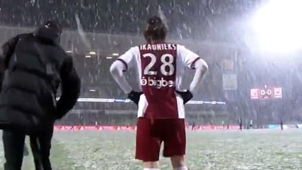 Première entrée et premier ballon d'Ikaunieks en L1 contre Nice !