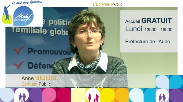 L'écrivain public vous aide à rédiger tous vos courriers. Un service proposé par l'Udaf de l'Aude.