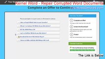 Kernel Word - Repair Corrupted Word Documents Full Download (Instant Download 2015)