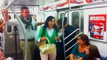 Typical subway ride in NYC