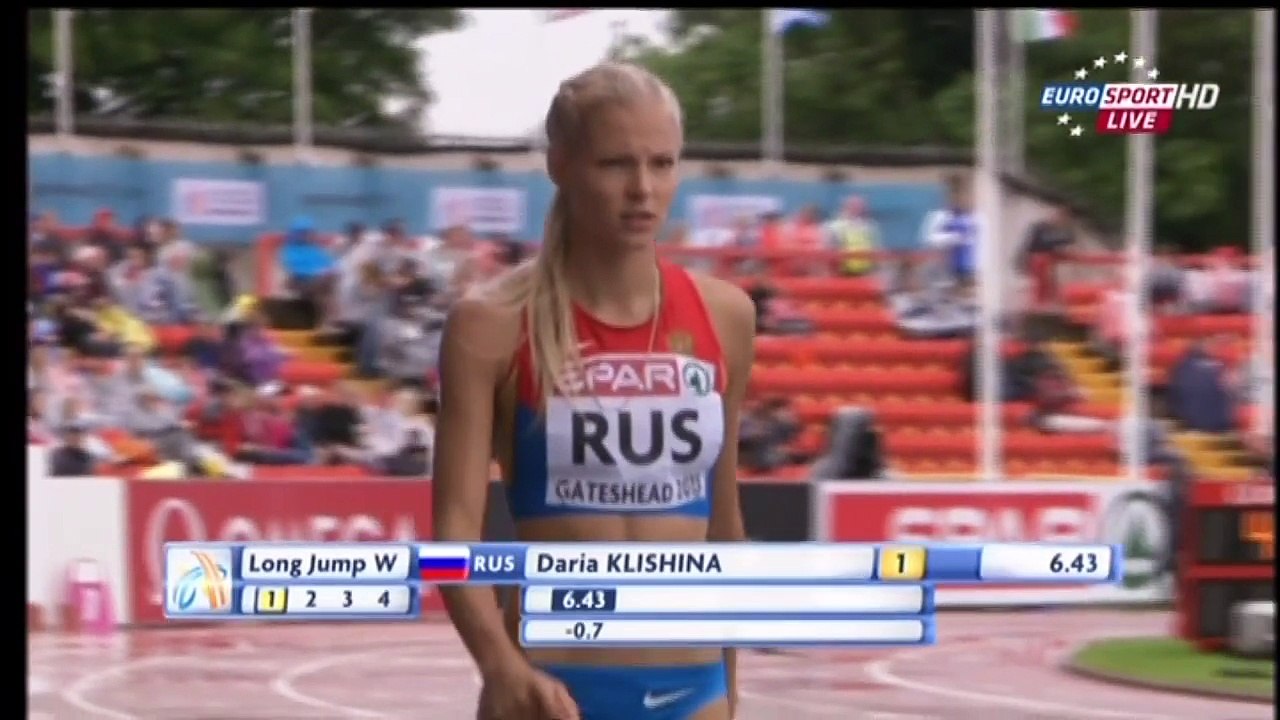 Darya Klishina Дарья Клишина 2013 8v European Team Championships June 23rd