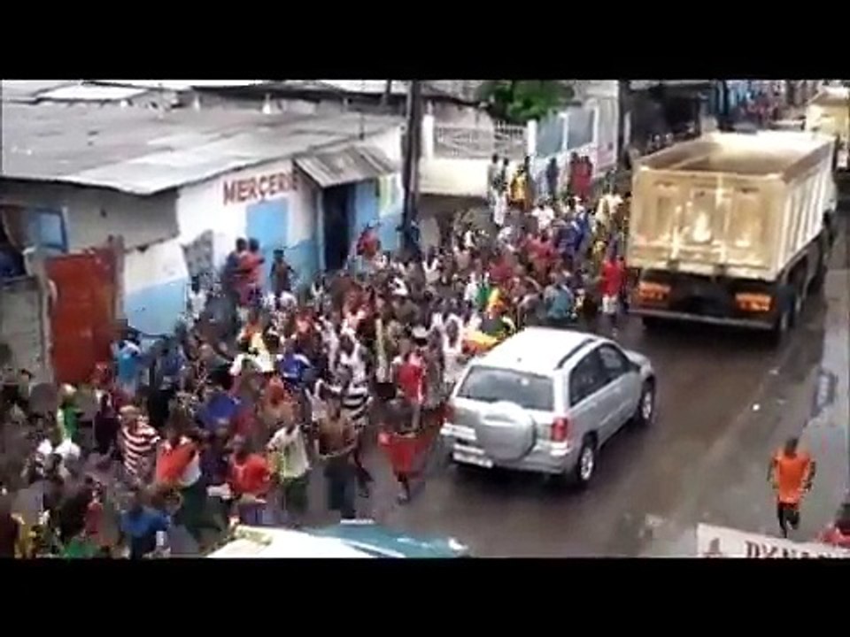 #CAN2015: Scènes de Liesse au #CongoBrazza lors du 2è but des Diables Rouges face à la #RDC