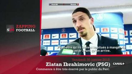 Zap'Foot : Ibrahimovic «Le public du Parc a dû être habitué au caviar avant nous...»