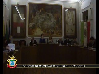 Consiglio Comunale Subiaco 26/01/2015
