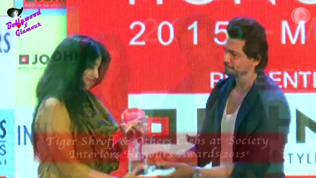 Tiger Shroff & Others Clebs at 'Society Interiors Honours Awards 2015'
