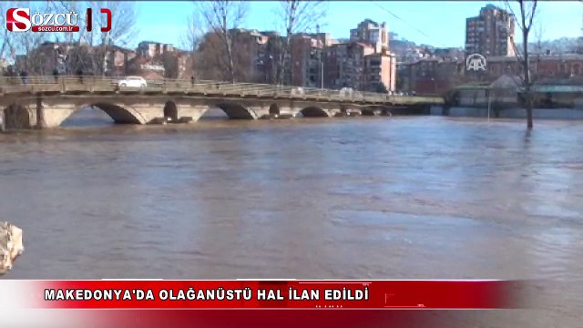 Makedonya'yı sel vurdu!