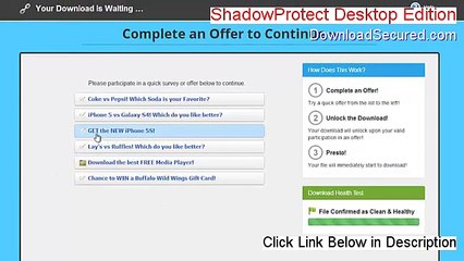 ShadowProtect Desktop Edition Download Free (Risk Free Download)
