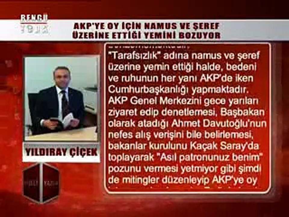 KÖŞELİ YAZILAR - YILDIRAY ÇİÇEK 02.02.2014
