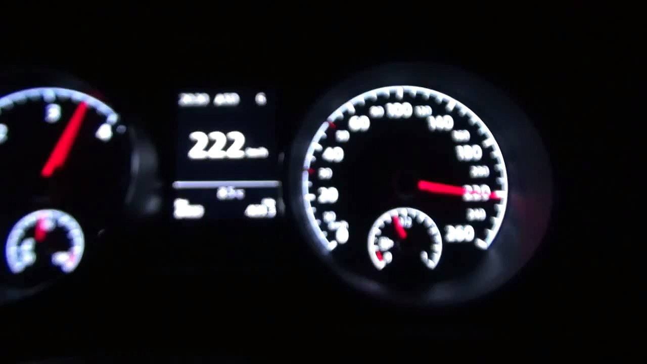 VW Golf 7 MAX SPEED on German Autobahn - video Dailymotion