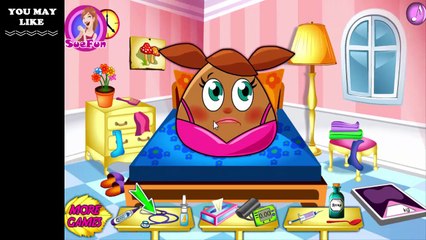 Pets game - Pou Girl Flu Care game (1)